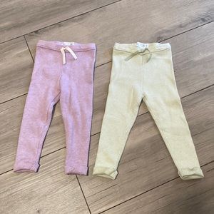 Zara contrast knit leggings